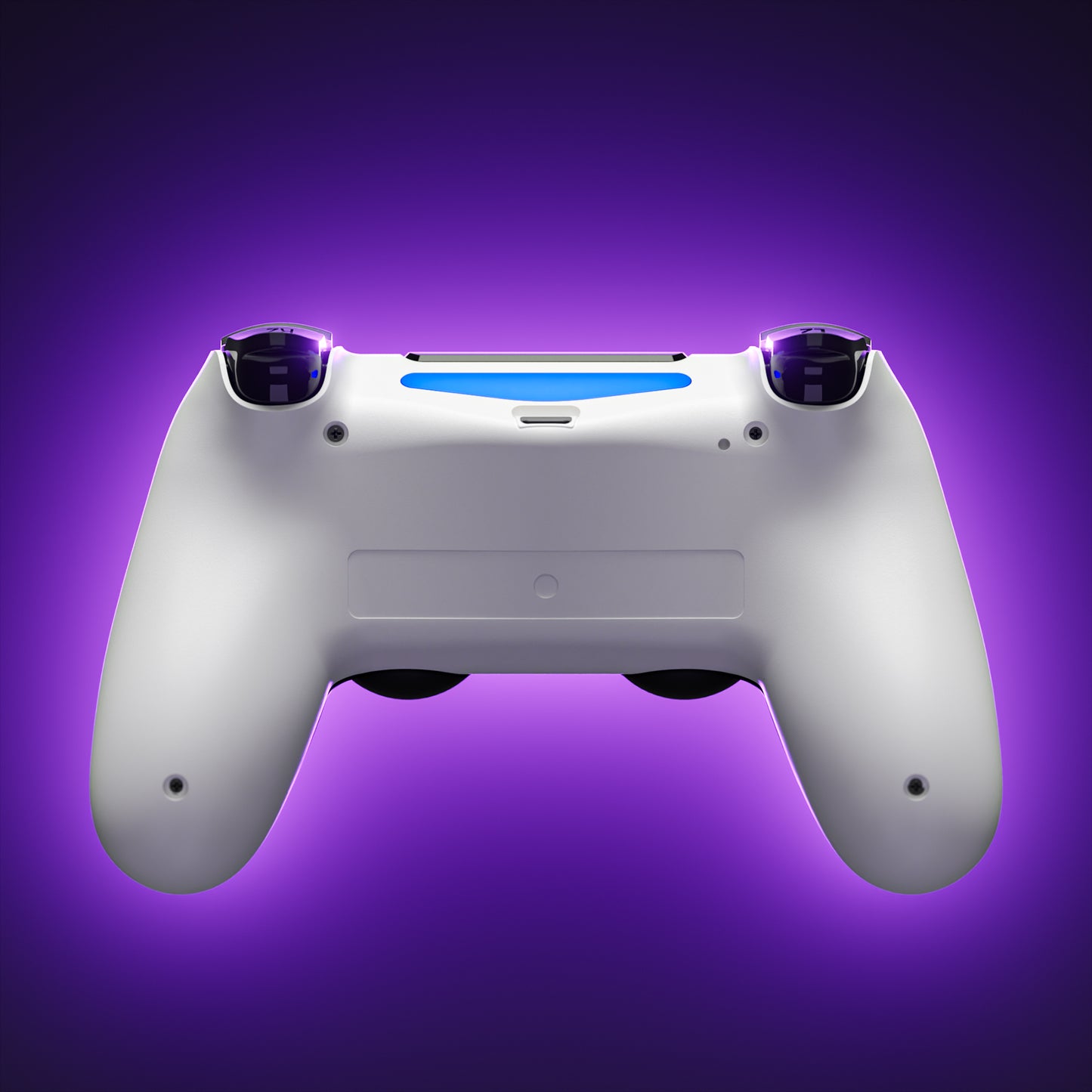 eXtremeRate Type-C Version Replacement Bottom Shell Compatible with PS4 Controller JDM-040/050/055 Models - White