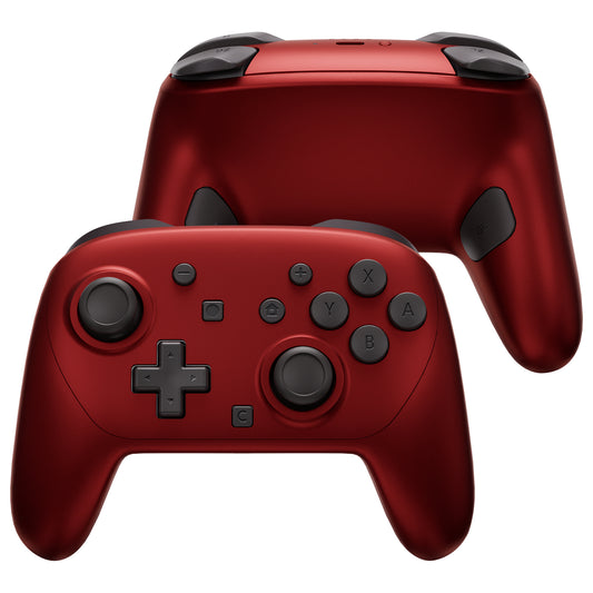 eXtremeRate DIY Replacement Full Set Shells with Buttons for Nintendo Switch 2 Pro Controller - Scarlet Red