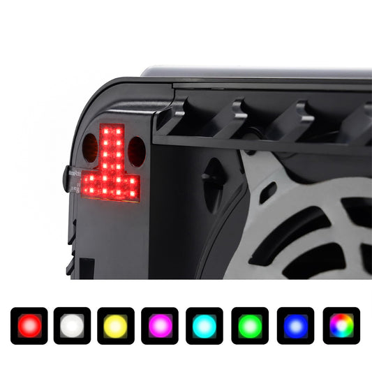 eXtremeRate RGB RAINBOW Logo LED Kit for PS5 Disc & Digital Edition Console (2020 CFI-1 Series) - 7 Colors 40 Effects