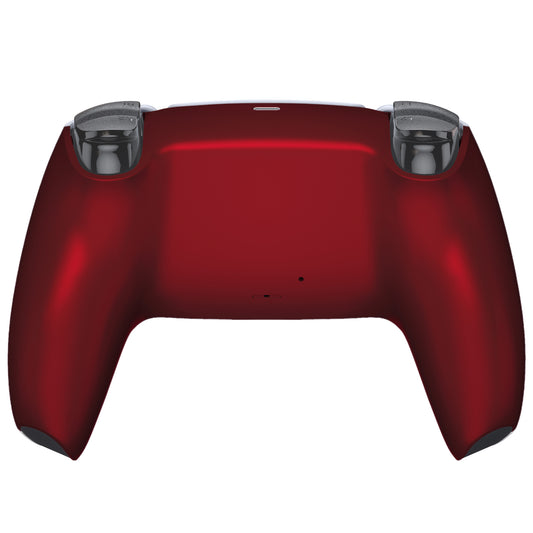eXtremeRate Replacement Back Housing Bottom Shell Compatible with PS5 Controller BDM-010/020/030/040/050 - Scarlet Red
