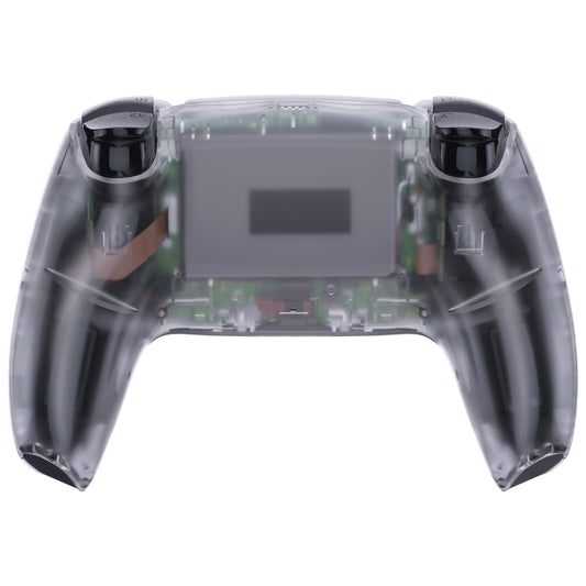 eXtremeRate Replacement Back Housing Bottom Shell Compatible with PS5 Controller BDM-010/020/030/040/050 - Clear