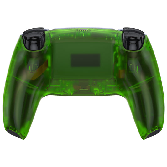eXtremeRate Replacement Back Housing Bottom Shell Compatible with PS5 Controller BDM-010/020/030/040/050 - Clear Green