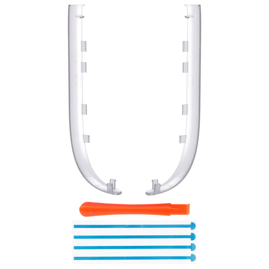 eXtremeRate Replacement Decorative Strips for Joycon 2 of Nintendo Switch 2 - Clear