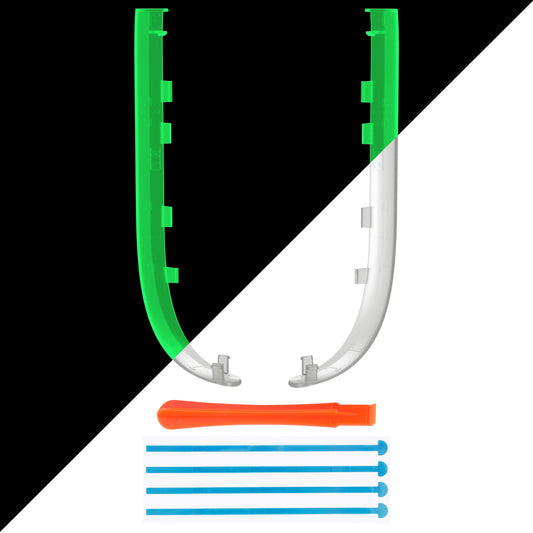 eXtremeRate Replacement Decorative Strips for Joycon 2 of Nintendo Switch 2 - Glow in Dark - Green