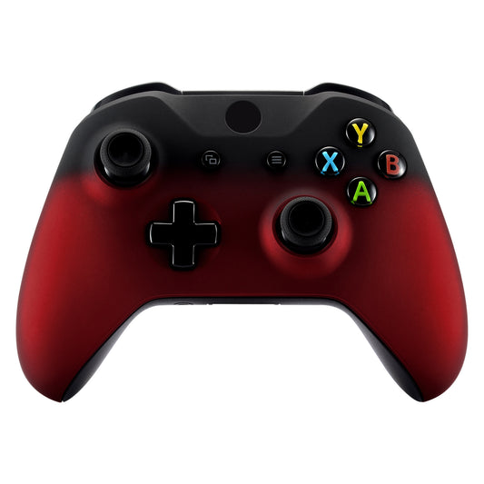 eXtremeRate Replacement Front Housing Shell for Xbox One X & S Controller (Model 1708) - Shadow Scarlet Red