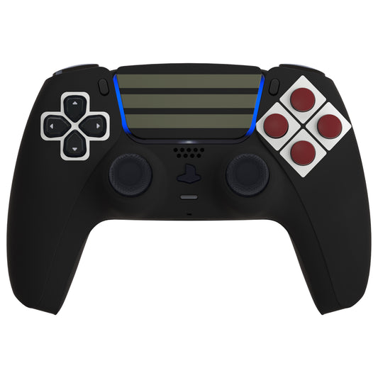 eXtremeRate Replacement Full Set Shells with Buttons Compatible with PS5 Controller BDM-010/020/030/040/050 - Classics NES Style