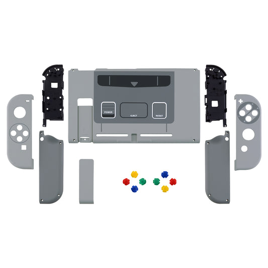 eXtremeRate Replacement Full Set Shells with Buttons for Nintendo Switch - SFC SNES Classic EU