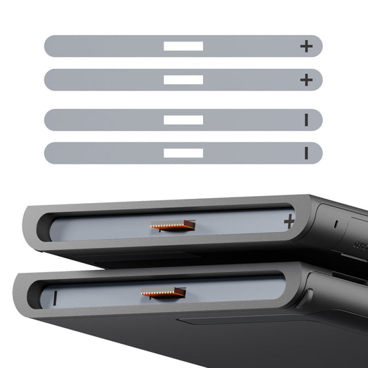 eXtremeRate Side Rail Slot Sticker for Nintendo Switch 2 Console - New Hope Gray