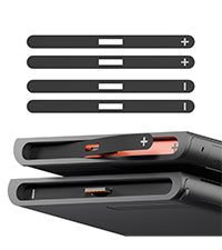 eXtremeRate Side Rail Slot Sticker for Nintendo Switch 2 Console - Shadow Gray