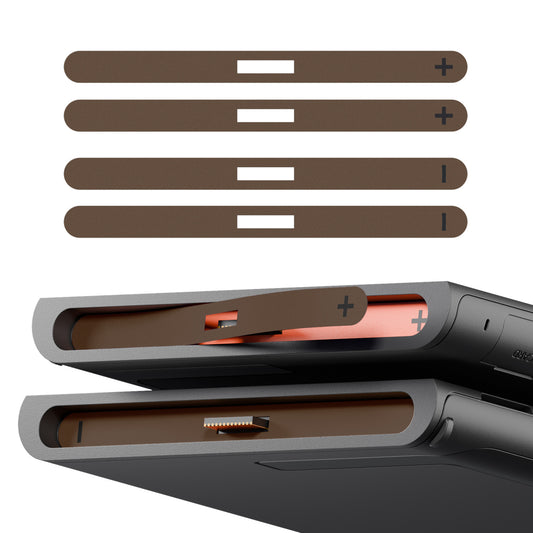 eXtremeRate Side Rail Slot Sticker for Nintendo Switch 2 Console - Wood Grain Brown