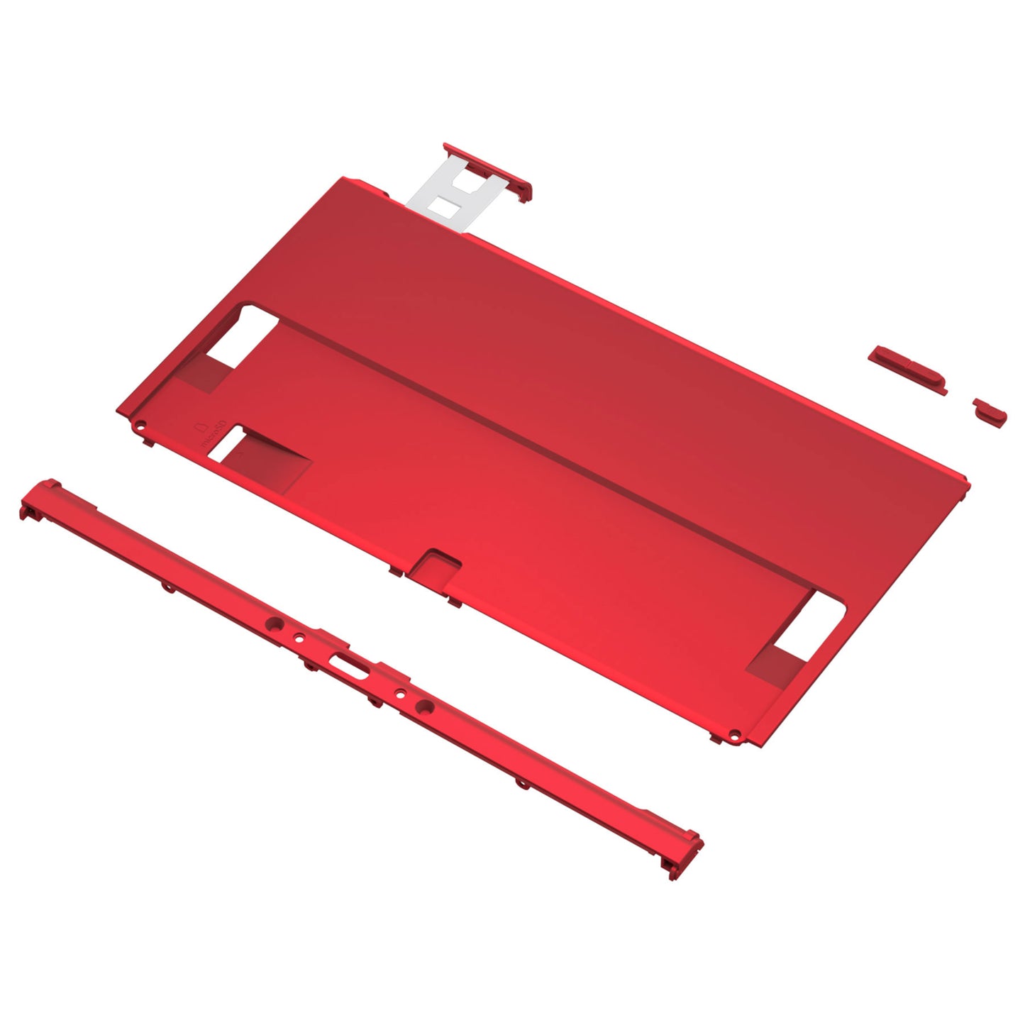 eXtremeRate Retail Vampire Red Soft Touch Console Back Plate DIY Replacement Housing Shell Case for Nintendo Switch OLED Console – JoyCon Shell & Kickstand NOT Included - BNSOP3004