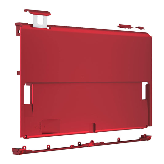 eXtremeRate Retail Vampire Red Soft Touch Console Back Plate DIY Replacement Housing Shell Case for Nintendo Switch OLED Console – JoyCon Shell & Kickstand NOT Included - BNSOP3004