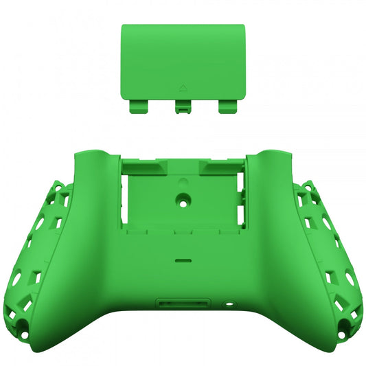 eXtremeRate Retail Green Soft Touch Replacement Back Shell w/ Battery Cover for Xbox Series S/X Controller - Controller & Side Rails NOT Included - BX3P306