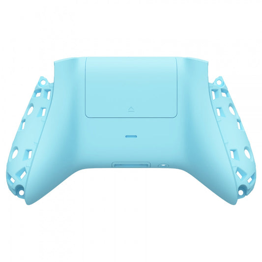 eXtremeRate Retail Heaven Blue Soft Touch Replacement Back Shell w/ Battery Cover for Xbox Series S/X Controller - Controller & Side Rails NOT Included - BX3P313