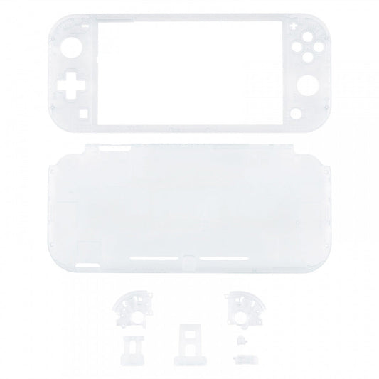 eXtremeRate Retail Transparent Clear DIY Replacement Shell for Nintendo Switch Lite, NSL Handheld Controller Housing with Screen Protector, Custom Case Cover for Nintendo Switch Lite - DLM501