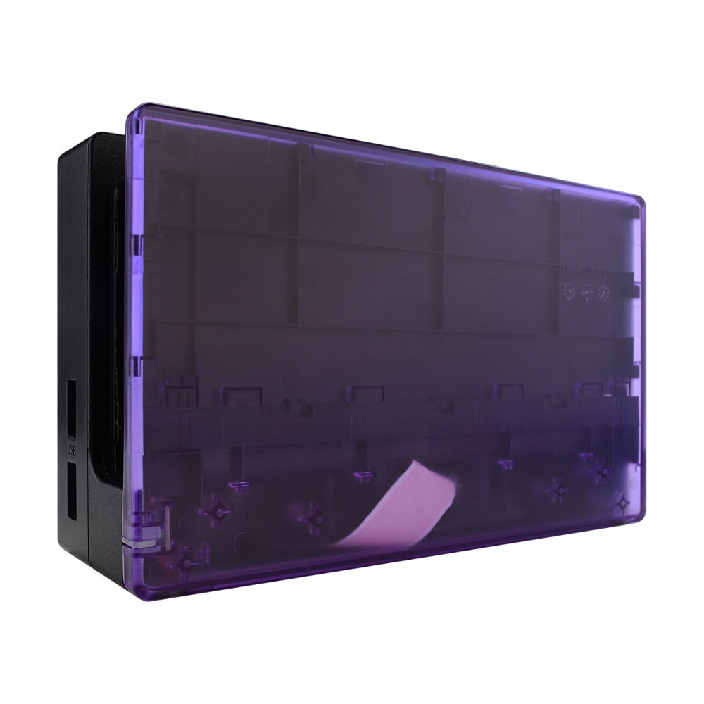eXtremeRate Clear Atomic Purple Custom Faceplate for Nintendo