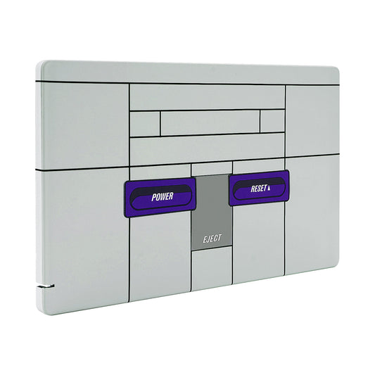 eXtremeRate Retail Custom Soft Touch Grip Faceplate for Nintendo Switch Dock, Classics SNES Style Patterned DIY Replacement Housing Shell for Nintendo Switch Dock - Dock NOT Included - FDT106