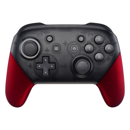 eXtremeRate Retail Red Replacement Handle Grips for Nintendo Switch Pro Controller, Soft Touch DIY Hand Grip Shell for Nintendo Switch Pro - Controller NOT Included - GRP302