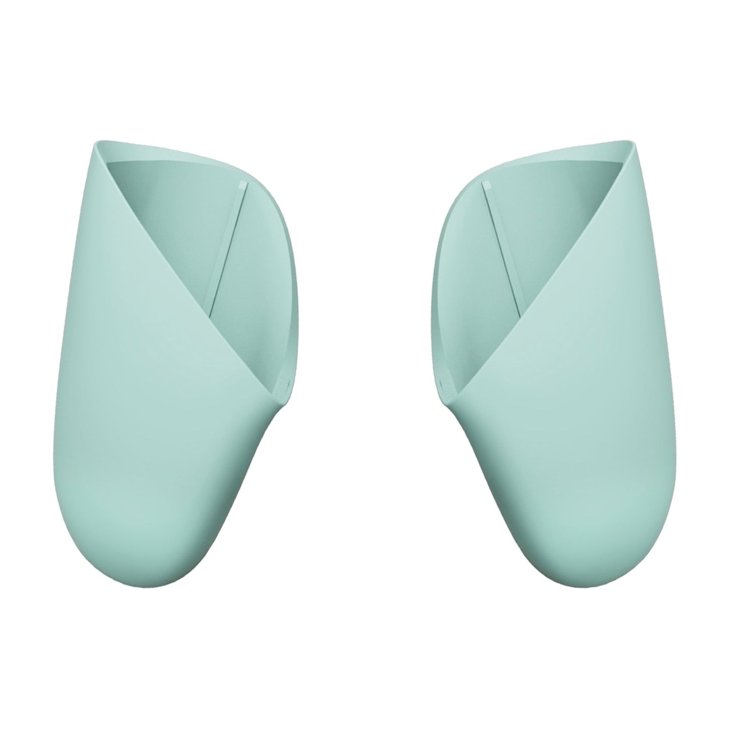 eXtremeRate Retail Light Cyan Replacement Handle Grips for NS Switch Pro Controller, Soft Touch DIY Hand Grip Shell for NS Switch Pro Controller - Controller NOT Included - GRP327