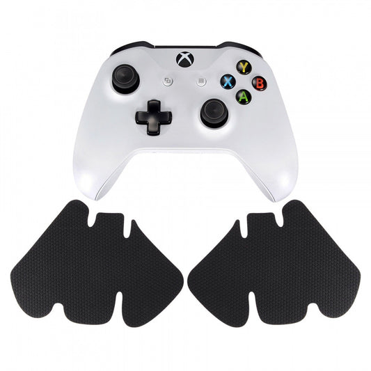eXtremeRate Retail Black Anti-skid Left Right Grips Decal for Xbox One & S Controller Sticker - GX00097