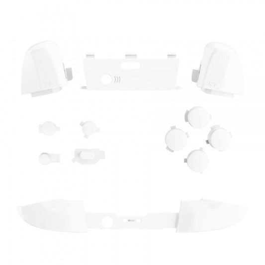 eXtremeRate Retail Soft Touch White Replacement Buttons for Xbox One Elite Series 2 Controller, LB RB LT RT Bumpers Triggers ABXY Start Back Sync Profile Switch Keys for Xbox One Elite V2 Controller (Model 1797 and Core Model 1797) - IL108