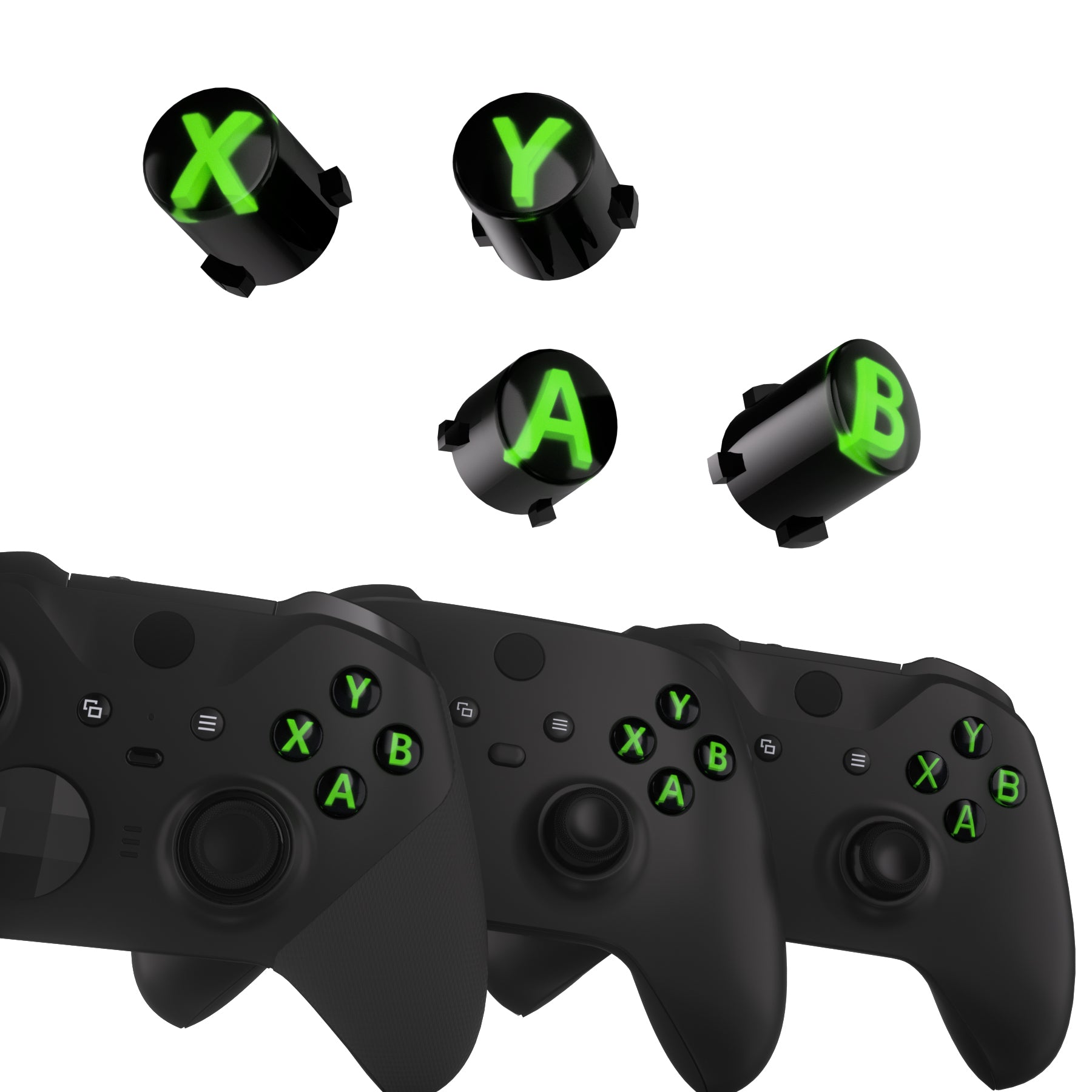 eXtremeRate Replacement Custom ABXY Action Buttons for Xbox Series