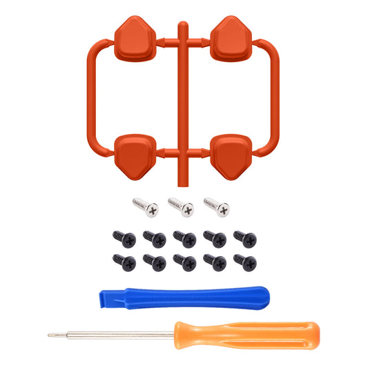 eXtremeRate Retail Ergonomic Split Dpad Buttons (SDP Buttons) for ps5 Controller, Orange Independent Dpad Direction Buttons for ps5, for ps4 All Model Controller - JPF8014