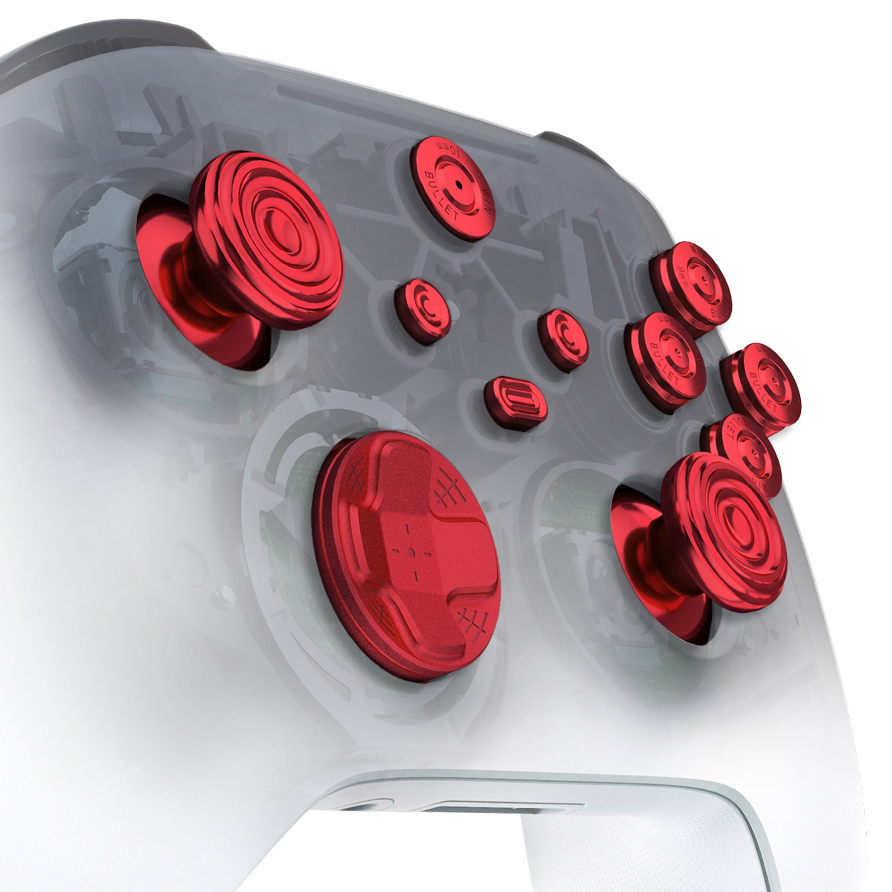 metal gear controller swap eXtremeRate 11 in 1 Custom Gold Metal Buttons for Xbox Series X/S Controller & Xbox Core Controller