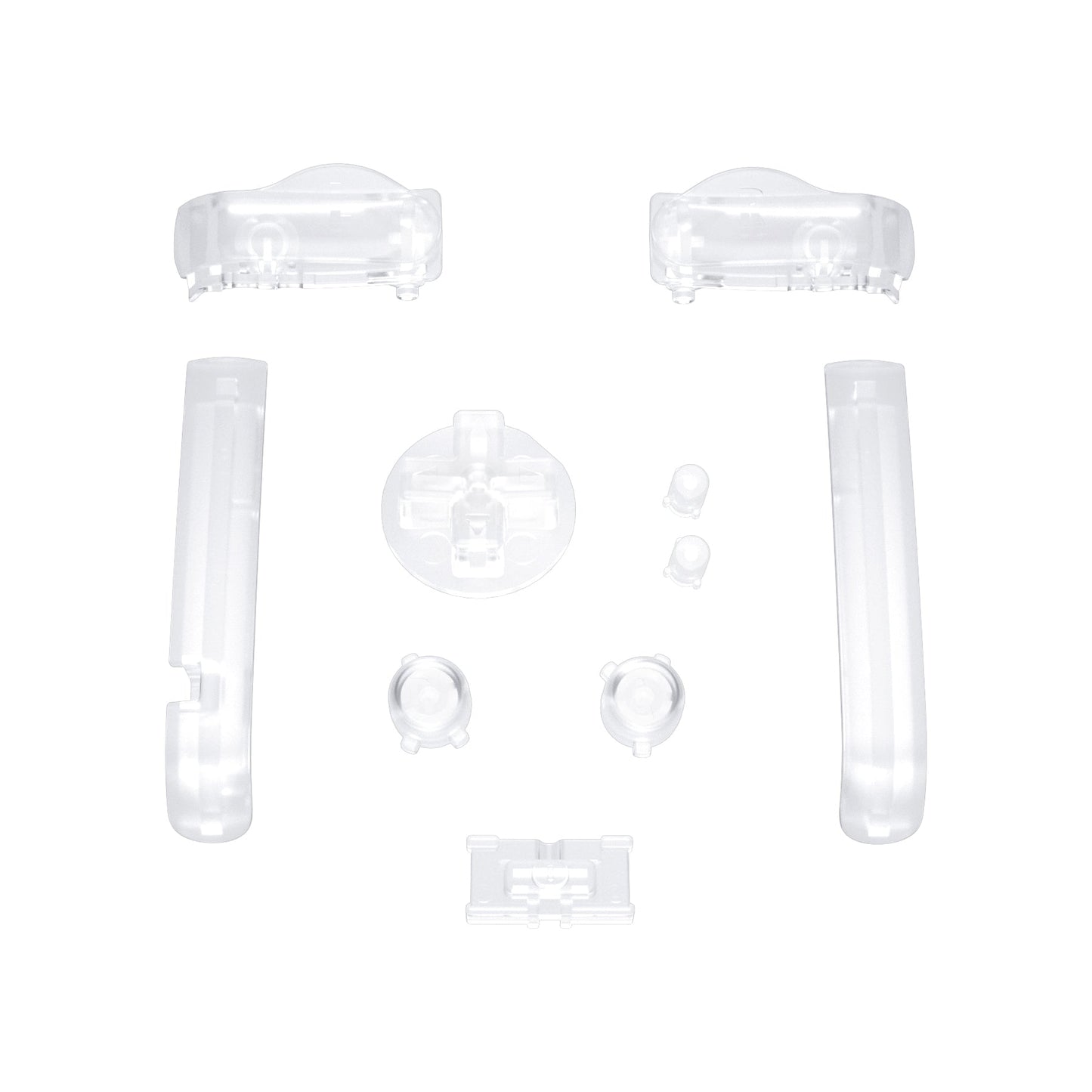eXtremeRate Retail Clear GBA Replacement Full Set Buttons for Gameboy Advance - Handheld Game Console NOT Included - KAG4001
