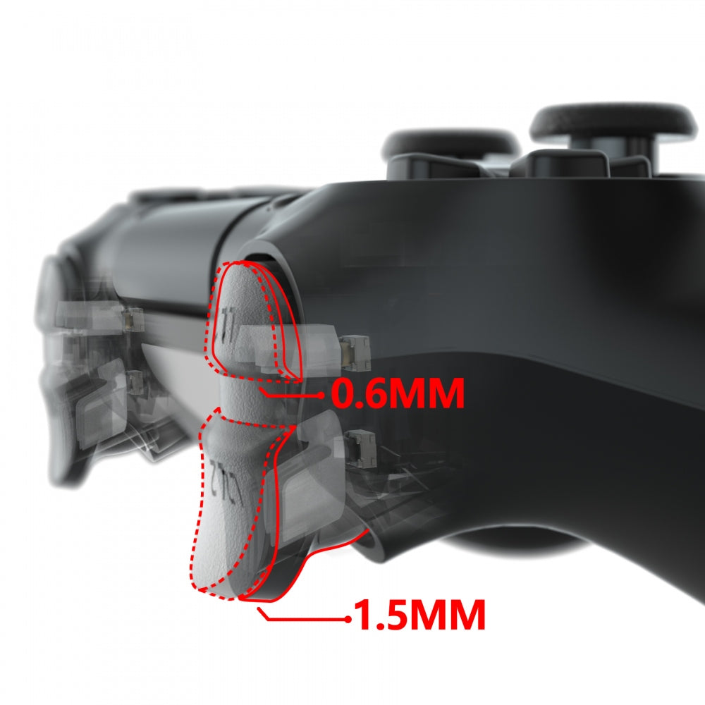 eXtremeRate Zwart Getextureerd Dawn Programmeerbare Remap Kit voor ps4 met Upgrade Board & Opnieuw ontworpen Back Shell & 4 Back Buttons - Compatibel met JDM- 040/050/055 - Controller NIET inbegrepen eXtremeRate Zwart Getextureerd Dawn Programmeerbare Remap Kit voor ps4 met Upgrade Board & Opnieuw ontworpen Back Shell & 4 Back Buttons - Compatibel met JDM- 040/050/055 - Controller NIET inbegrepen
