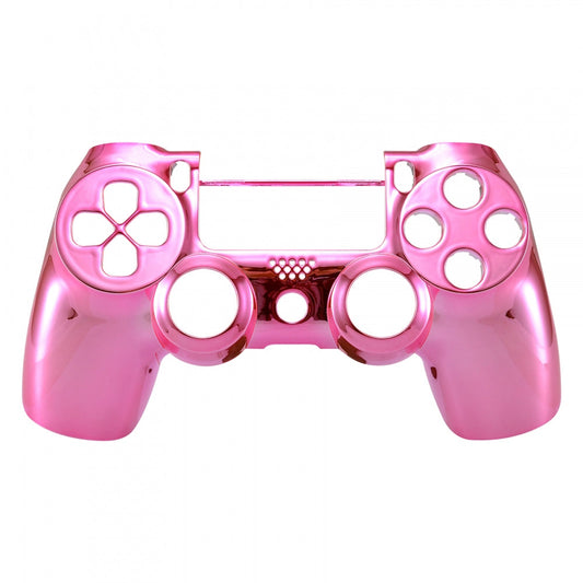 eXtremeRate Retail Chrome Pink Edition Front Housing Shell Faceplate for ps4 Slim ps4 Pro Controller (CUH-ZCT2 JDM-040 JDM-050 JDM-055) - SP4FD06