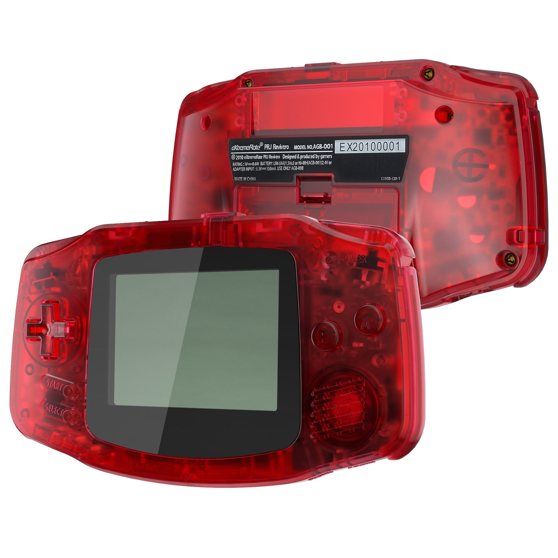 Replacement Shell Gba Clear Shell Clear Replacement Shell Case