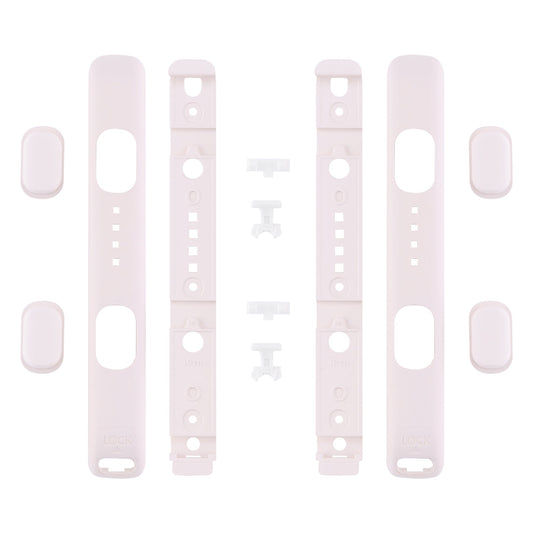 eXtremeRate Retail Cherry Blossoms Pink Soft Touch Replacement shell for Nintendo Switch Joycon Strap, Custom Joy-Con Wrist Strap Housing Buttons for Nintendo Switch - 2 Pack - UEP306