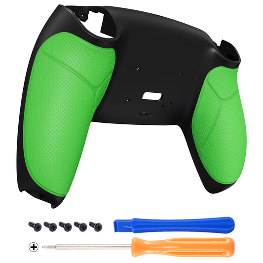 eXtremeRate Retail Green Performance Rubberized Grip Redesigned Back Shell for PS5 Controller eXtremerate RISE Remap Kit - Controller & RISE Remap Board NOT Included - UPFU6004