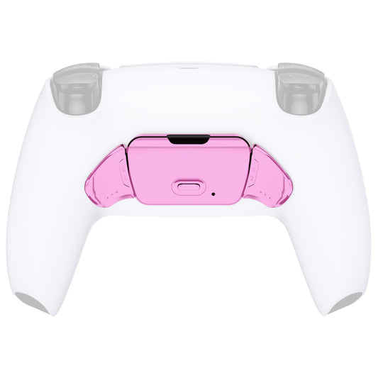 eXtremeRate Retail Chrome Pink Replacement Redesigned K1 K2 Back Button Housing Shell for ps5 Controller eXtremerate RISE Remap Kit - Controller & RISE Remap Board NOT Included - WPFD4007