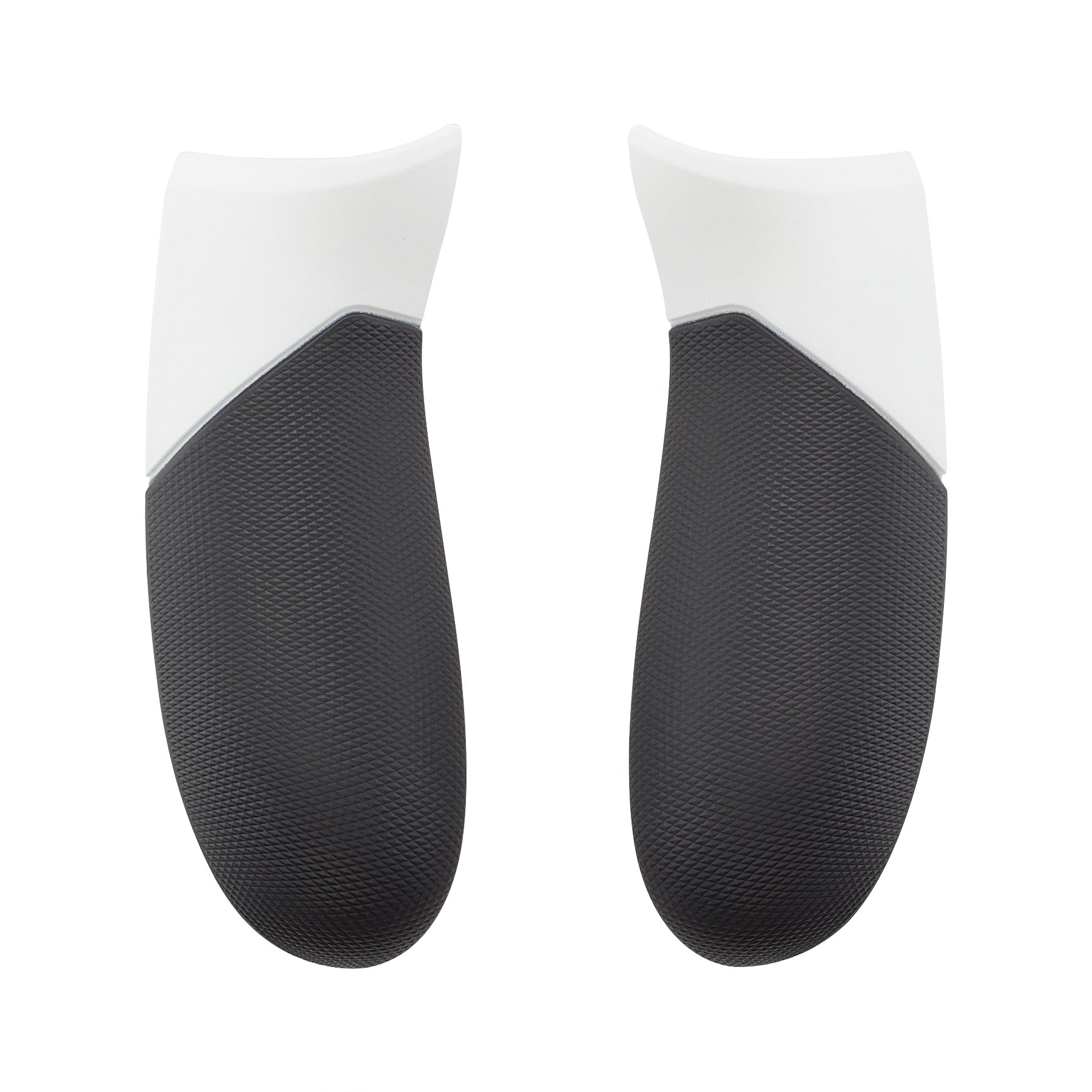 eXtremeRate White Rubberized Right Left Side Rails, Replacement