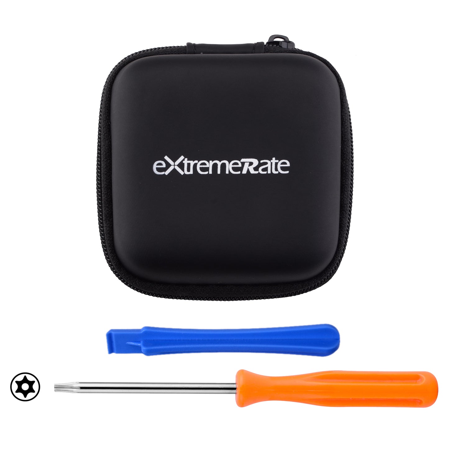 eXtremeRate Retail ThumbsGear Interchangeable Ergonomic Thumbstick for Xbox Series X & S/Xbox One/Xbox One Elite/Xbox One S & X Controller with 3 Height Domed and Concave Grips Adjustable Joystick - Blue - XOJ2112