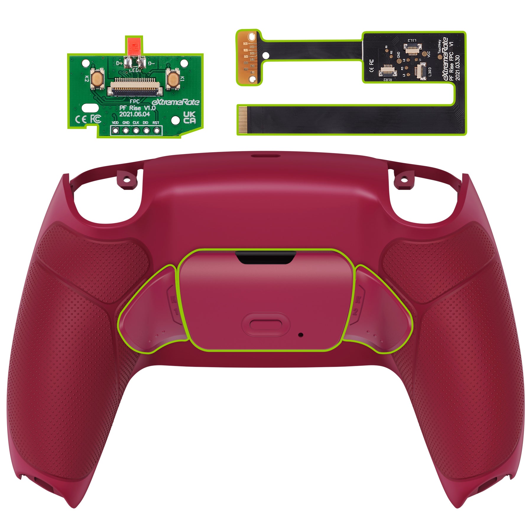 Red MZ Extreme Anti‑Recoil Modded Controller For PS4 – Paddles & Hair Triggers