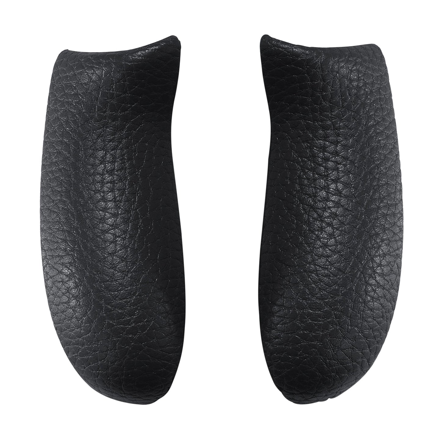 eXtremeRate Retail Black Premium Textured PU Leather Top Shell Front Housing Faceplate Replacement Parts with Side Rails Panel for Xbox One X & One S Controller (Model 1708) - ZSXOFC01