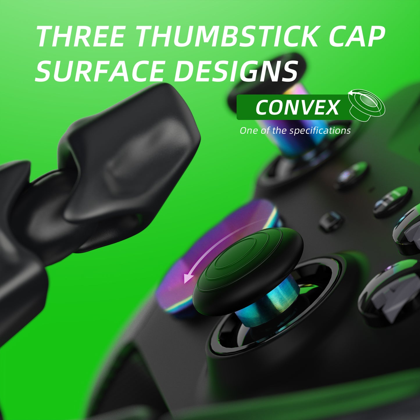 13 in 1 Component Pack Kit Replacement Metal Thumbsticks & D-Pads & Paddles for Xbox Elite Series 2 & Elite 2 Core Controller (Model 1797) - Metallic Rainbow Aura Blue & Purple eXtremeRate