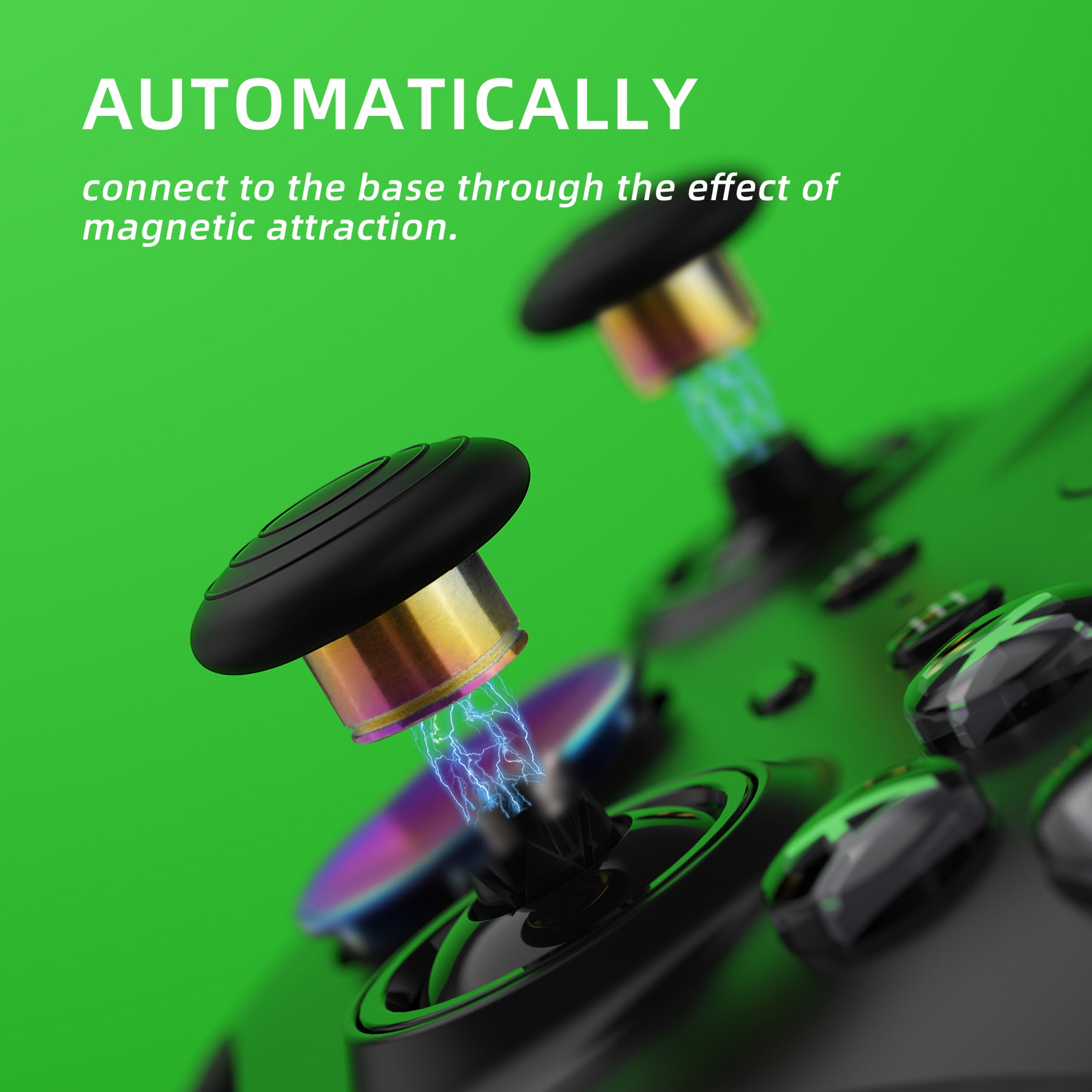 13 in 1 Component Pack Kit Replacement Metal Thumbsticks & D-Pads & Paddles for Xbox Elite Series 2 & Elite 2 Core Controller (Model 1797) - Metallic Rainbow Aura Blue & Purple eXtremeRate