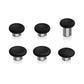 6 in 1 Metal Replacement Thumbsticks for Xbox Elite Series 2 & Elite 2 Core Controller (Model 1797) - Black & Metallic Silver eXtremeRate