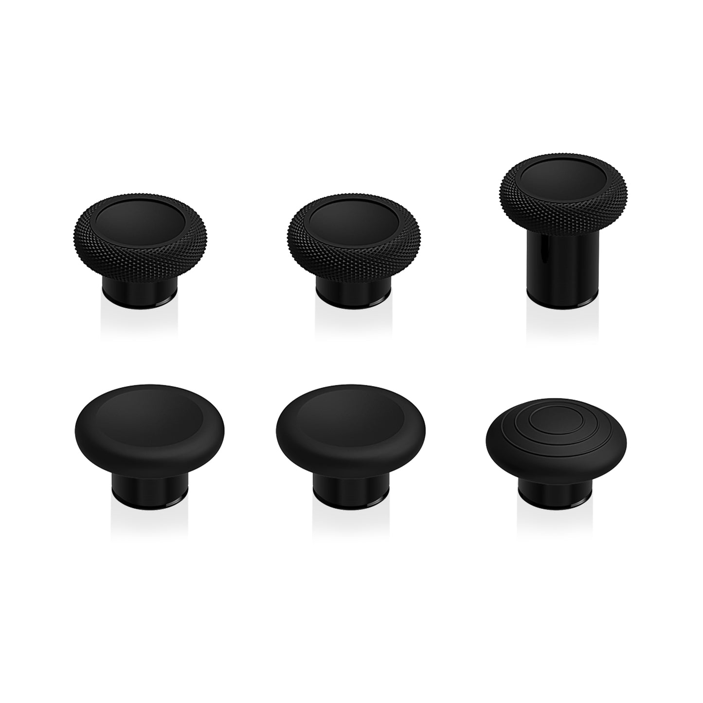 6 in 1 Metal Replacement Thumbsticks for Xbox Elite Series 2 & Elite 2 Core Controller (Model 1797) - Metallic Black eXtremeRate