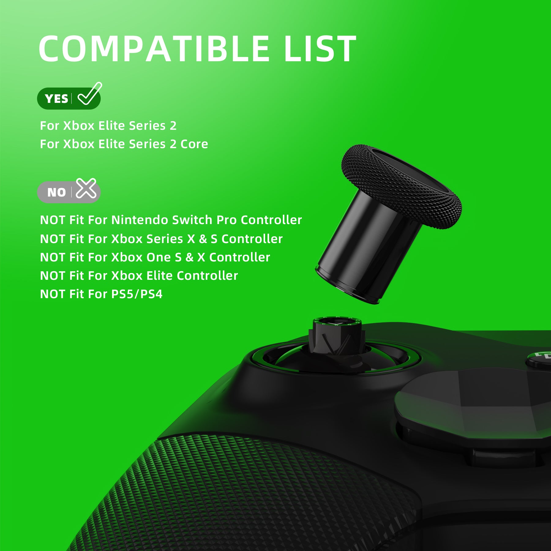 eXtremeRate 6 in 1 Metal Replacement Thumbsticks for Xbox Elite