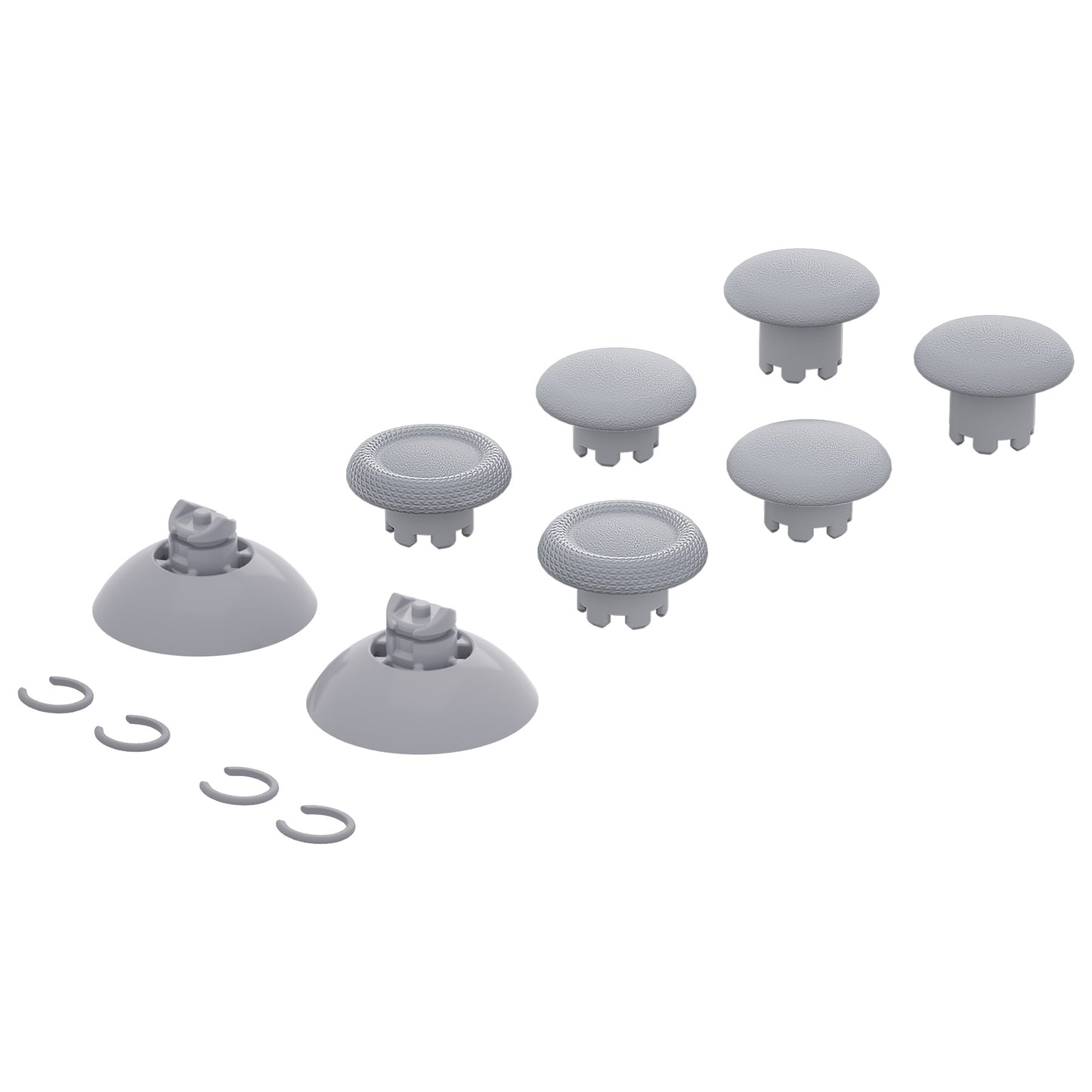 eXtremeRate EDGE Sticks Replacement Interchangeable Thumbsticks for Xbox Series X/S & Xbox Core & Xbox One X/S & Xbox Elite V1 & NS Switch Pro Controller - New Hope Gray