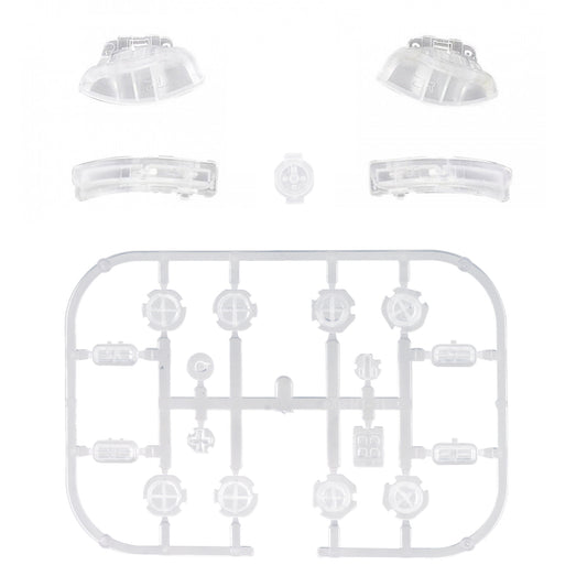 eXtremeRate Replacement Full Set Buttons for Joycon of NS Switch - Transparent Clear eXtremeRate