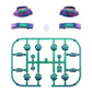 eXtremeRate Replacement Full Set Buttons for Joycon of NS Switch - Chameleon Green Purple
