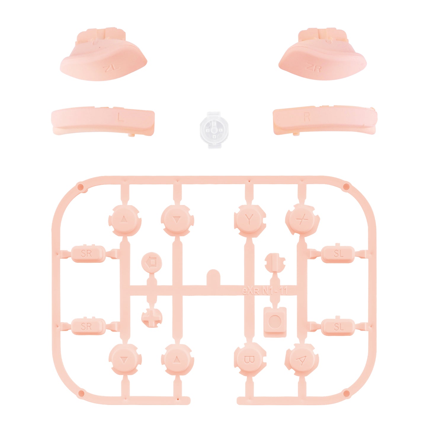 eXtremeRate Replacement Full Set Buttons for Joycon of NS Switch - Mandys Pink eXtremeRate