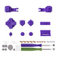 eXtremeRate Custom Replacement Full Set Buttons for Gameboy Advance SP GBA SP Console - 16Bits Purple