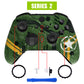 eXtremeRate Retail Army Mecha Faceplate Cover, Soft Touch Front Housing Shell Case Replacement Kit for Xbox One Elite Series 2 Controller Model 1797 - Thumbstick Accent Rings Included - ELT152